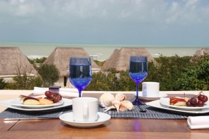 Hotel Eco Paraiso Xixim Meerblick