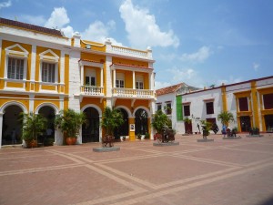Cartagena bunte Häuser