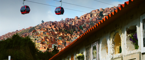 La Paz mit der Seilbahn Mi Teleférico