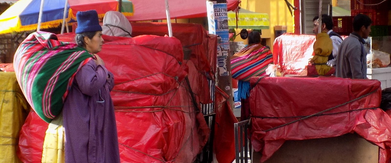Traditionelle Kleidung in Bolivien