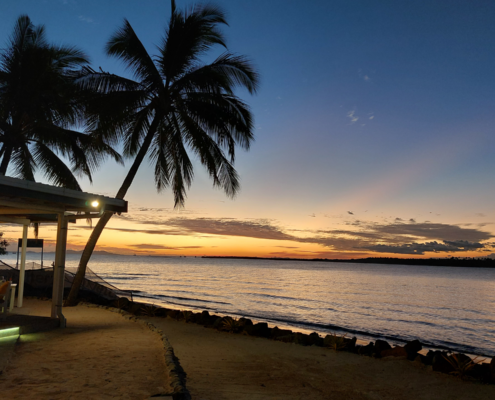 Sonnenuntergang Fiji Urlaub