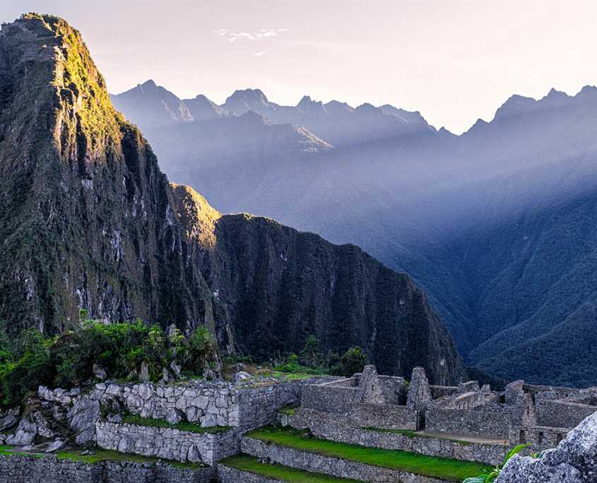 Sonnenuntergang bei Machu Picchu